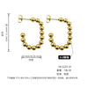 Women's Titanium Steel Geometric Style Polish Earrings