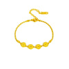 Women's Titanium Steel Geometric Style Simple Lucky Bracelet With Electroplating