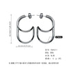 Women's Titanium Steel Geometric Ushaped Electroplated Earrings