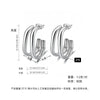 Women's Titanium Steel Geometric Ushaped Electroplated Earrings