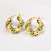Women's Titanium Steel Geometric Ushaped Twist Earrings