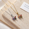 Women's Titanium Steel Geometric Windmill Pendant Necklace Electroplated Minimalist Style