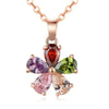 Women's Titanium Steel Geometric Zircon Necklace With Snake Bone Chain Electroplated Simple Elegant Clavicle Chain