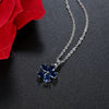 Women's Titanium Steel Geometric Zircon Necklace With Snake Bone Chain Electroplated Simple Elegant Clavicle Chain