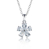 Women's Titanium Steel Geometric Zircon Necklace With Snake Bone Chain Electroplated Simple Elegant Clavicle Chain