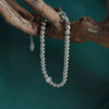 Women's 316L Stainless Steel Gold Plated Beaded Chain Jewelry Set With Zircon Pendant