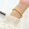 Women's Titanium Steel Gold Plated Electroplated Bracelet For Inheritance And Gift