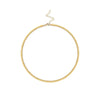 Women's Titanium Steel Gold Plated Flat Snake Bone Chain Geometric Necklace Fashion Clavicle Chain For Layering