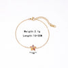 Women's Titanium Steel Gold Plated Geometric Flower Bracelet With Electroplating Simple Style