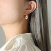 Women's 316L Stainless Steel Goldplated Ushaped Geometric Full Diamond Zircon Inlaid Personality Trendy Fashion Light Luxury Style Earrings