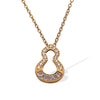 Women's 316L Stainless Steel Gourd Necklace With Electroplating