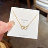 Women's Titanium Steel Heart Clavicle Chain Pendant Necklace