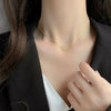 Women's Titanium Steel Heart Clavicle Chain Pendant Necklace