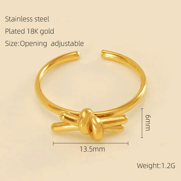 Women's 316L Stainless Steel Heart Shaped Micro Inlaid Zircon Adjustable Ring