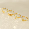 Women's 316L Stainless Steel Heart Shaped Micro Inlaid Zircon Adjustable Ring