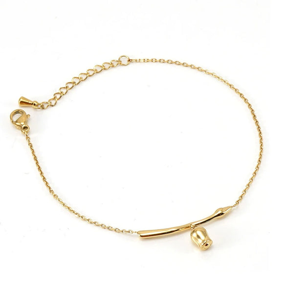 Women's 316L Stainless Steel Heartshaped Fashion Simple Bracelet With Electroplating Design