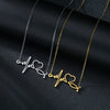 Women's Titanium Steel Heartshaped Pendant Necklace With Electroplating Polishing And Ochain