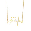 Women's Titanium Steel Heartshaped Pendant Necklace With Electroplating Polishing And Ochain