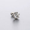 Women's Titanium Steel Inlaid Zircon Bow Pattern Ear Nails