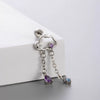 Women's Titanium Steel Inlaid Zircon Bow Pattern Ear Nails