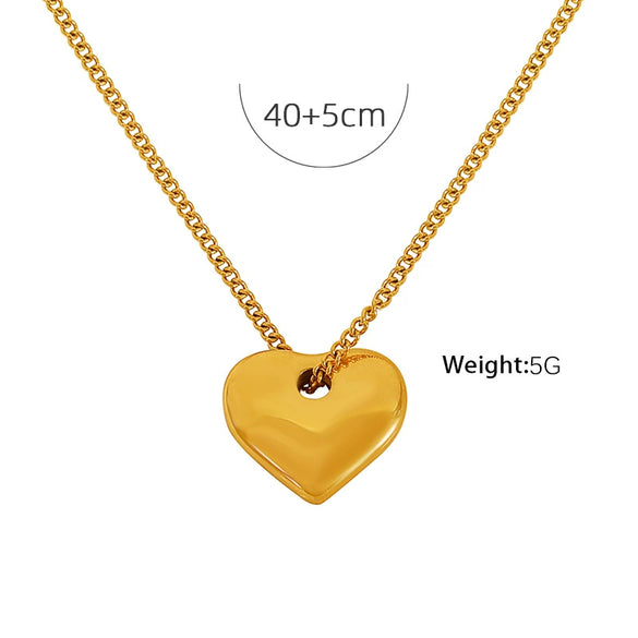 Women's 316L Stainless Steel Jewelry Set With Fresh Style Featuring Star Heart Pattern And Electroplating Treatment