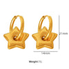 Women's 316L Stainless Steel Jewelry Set With Fresh Style Featuring Star Heart Pattern And Electroplating Treatment