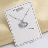 Women's Titanium Steel Jewelry With Animal Zodiac Pattern O Word Chain And Mixed Gemstone Pendant Electroplated