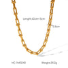 Women's Titanium Steel Jewelry With Geometric Pattern And Ushaped Horseshoe Buckle Electroplated