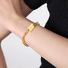 Women's Titanium Steel Jewelry With Triangle Letter Smiley Pendant Electroplated Necklace And Bracelet