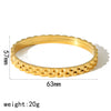 Women's Titanium Steel 18K Gold Electroplated Ushaped Geometric Earrings