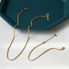 Women's Titanium Steel 18K Gold Plated Cauliflower Chain Jewelry Set Simple Natural Style