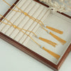 Women's 316L Stainless Steel 18K Gold Plated Diamond Tassel Woolen Chain Necklace With Geometric Design