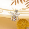 Women's Titanium Steel Microinlaid Zircon Bowknot Earrings