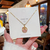 Women's Titanium Steel Moon And Rabbit Pendant Necklace With Mixed Gem Inlay And Electroplating Cartoon Animal Style