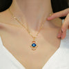 Women's Titanium Steel Necklace With Geometric Pendant And Electroplating Treatment