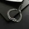 Women's Titanium Steel Nonfading Cuban Chain Necklace With Geometric Design And Hiphop Style
