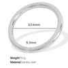Women's 316L Stainless Steel Plain Ring Smooth Bracelet Geometric Style 18K Gold Plated Jewelry