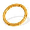 Women's 316L Stainless Steel Plain Ring Smooth Bracelet Geometric Style 18K Gold Plated Jewelry