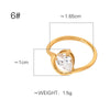 Women's Titanium Steel Ring With Water Drop Diamond And Geometric Design Fashion Style