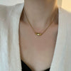 Women's Titanium Steel Snake Bone Chain Geometric Style Electroplated Threedimensional Specialshaped Minimalist Allmatch Clavicle Necklace