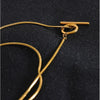 Women's Titanium Steel Snake Bone Ushaped Electroplated Stacked Clavicle Necklace
