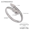 Women's Titanium Steel Snake Head Tail Geometric Fashion Electroplated Zircon Jewelry Stretch Bracelet