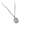 Women's Titanium Steel Square Heavy Industry Style Geometric Micro Diamond Necklace
