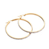 Women's Titanium Steel Square Round Wave Rhinestone Diamondencrusted Electroplated Earrings Jewelry