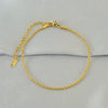 Women's Titanium Steel Stainless Steel Geometric Twist Chain Anklet Jewelry