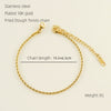 Women's Titanium Steel Stainless Steel Geometric Twist Chain Anklet Jewelry