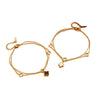 Women's Titanium Steel Star Pattern Double Layer Hollow Flower Anklet