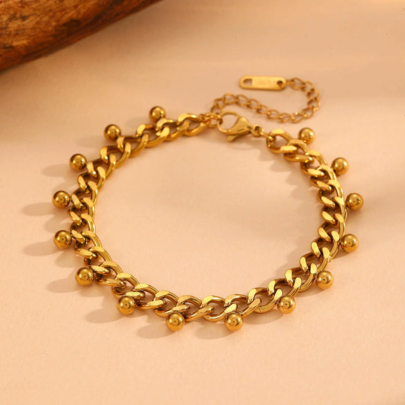 Women's Titanium Steel Steel Ball Anklet Jewelry