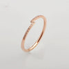 Women's Titanium Steel Ushaped Electroplated Opening Adjustable Ring Trendy Cold Style