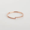 Women's Titanium Steel Ushaped Electroplated Opening Adjustable Ring Trendy Cold Style